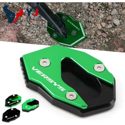 Motorcycle Side Stand Enlarger Plate Kickstand Enlarge Extension For KAWASAKI VERSYS300 Versys X300 X250 VERSYS1000 Versys 1000