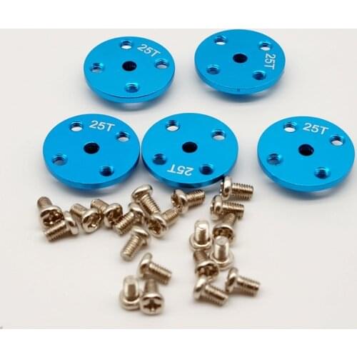 5pcs Remote Control Plane Robot Accessories Spare Parts 23T 24T 25T Futaba Hitec Jr Kst Servo Aluminium alloy Rocker rudder Arm