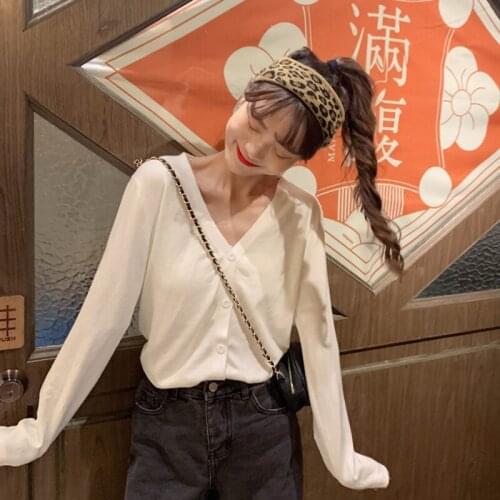 #9011 Knitted Sweater Women Long Sleeves Casual Slim Basic Cardigan Women Coat Casaco Feminino Spring Autumn White Pink Blue