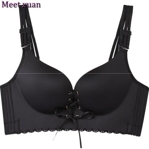 Plus size Foreign Trade Sexy Big Push Up Bra Bralette Encaje Sexy Bra modis lingerie B C D E Cup design