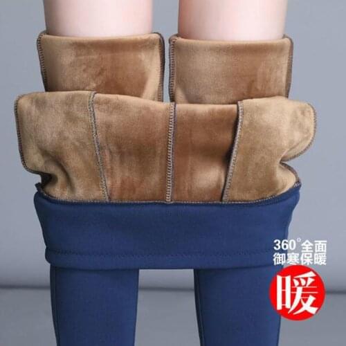 New Autumn High Waist Stretch Tight Pencil Plus Velvet Pants Women Trousers Plus Size 6XL Middle-aged Female Winter Casual Pants