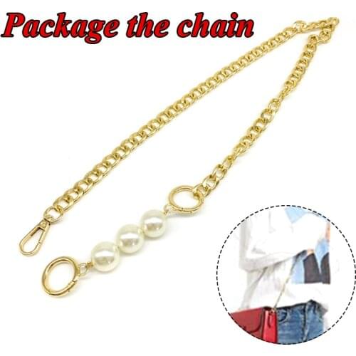 Pearl Chain For Women Girls Creative Fashion Splicing Bag Chains Exquisite Beautiful Shoulder Bag Shoulder Straps Luggage Decor