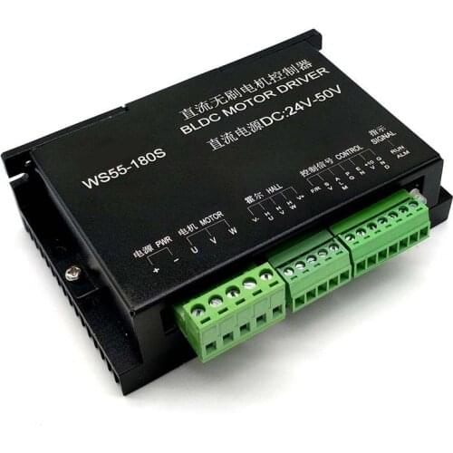 DC20V-50V WS55-180 DC motor driver, high speed brushless spindle driver, MACH3 spindle controller