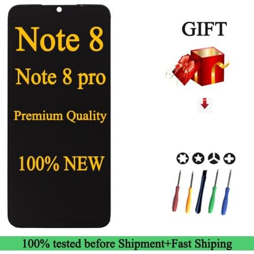 100% New M1908C3JH M1908C3JG Original LCD For Xiaomi Redmi Note 8 Pro Display Touch Screen Digitizer Assembly Redmi Note 8