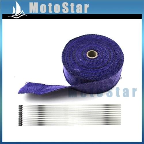 Purple 2" x 50 FT Exhaust Pipe Heat Header Wrap Insulation Thermal Tape