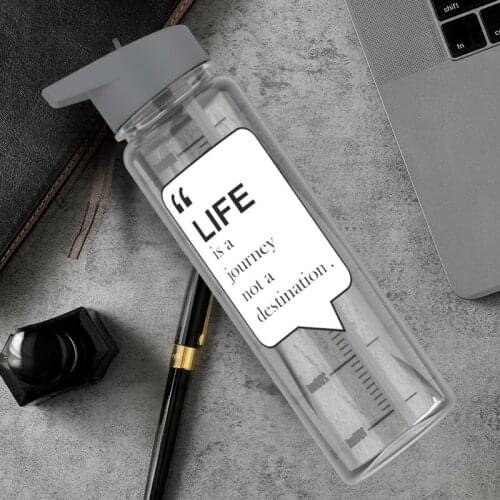 720ml Water Cup Creative Sports Straw Cup Plastic Cartoon Sports Outdoor Straw Kettle with Print My Drink Juice Handle Kettle