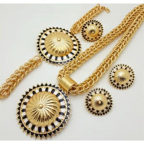 Longqu African Beads Jewelry Set Wholesale Gold Color Bridal Nigerian Wedding crystal Brand Jewelry Set Women customer design