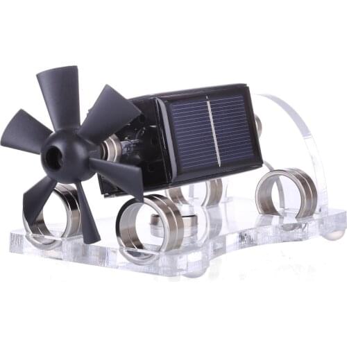 Stark Fan Blade Magnetic Levitation Solar Motor Model Science Educational Toys (Arc Bracket)