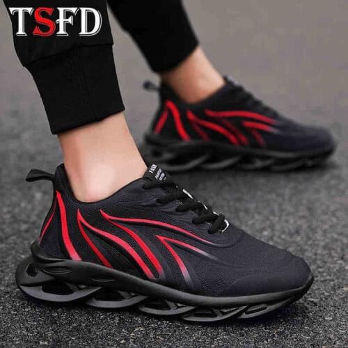 Blade Mens Sport Shoes for Men Sneakers Walking Flat Trainers Low Running Shoes Outdoor Lace Up Black Mens Sports Footwear 3a