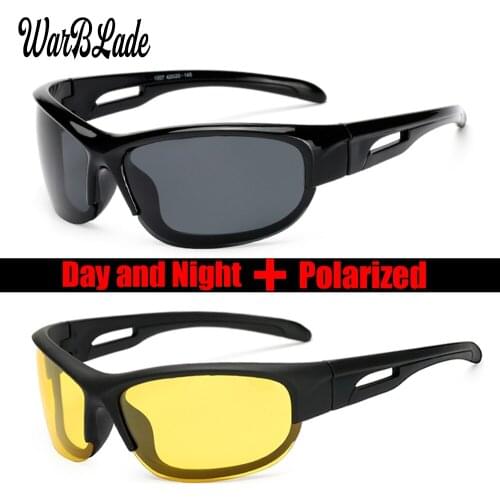 Men Polarized Sunglasses Brand Design Driving Sun glasses Square Night Vision Glasses For Men High Quality UV400 Shades Eyewear