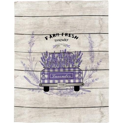 American Pastoral Style Customize Blanket Soft Throw Blanket Machine Washable Blankets For Beds