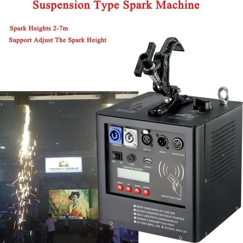 Newest Stage Dj Equipment 500W Spark Machine Support Spark 1-4M Height Adjust For Wedding Stage disco DJ Cold Firework Machine