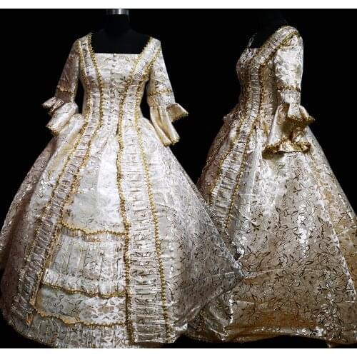 2020 New victorian Halloween Cosplay dress Colonial Georgian Renaissance Gothic Historical dress D-624