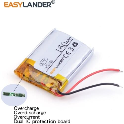 New product 402026 042026 160mAh lithium polymer battery 3.7V, dedicated Bluetooth headset