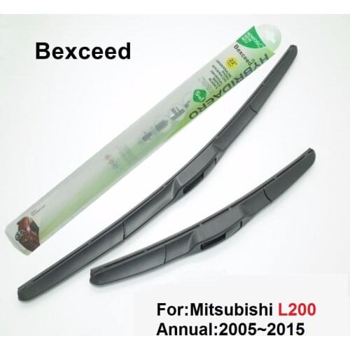 For Mitsubishi L200 Bexceed Rubber Car Windshield WIndscreen Hybrid wiper blade 2005 2006 2007 2008 2009 2010 2011 2012 2013