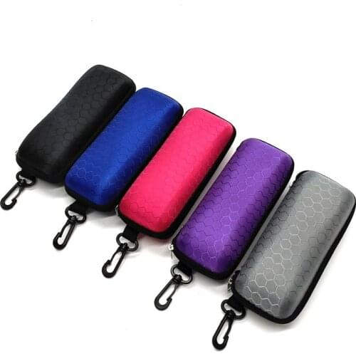 Chevron Spectacle-case Sunglasses Case For Sun Glasses Cases Hard Women Men Spectacles Box Sunglass Accessories Alloy Zipper