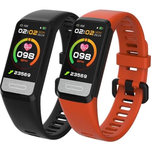 ECG PPG Smart Band 1.14" Color Screen Heart Rate Blood Pressure Monitoring Wristbands Fitness Tracker Waterproof Bracelet