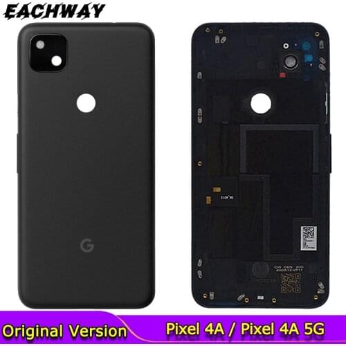 Google Pixel 4A Back Battery Cover Rear Door Housing Case With Lens + Glue Replacement Parts Google Pixel 4A Battery Cover