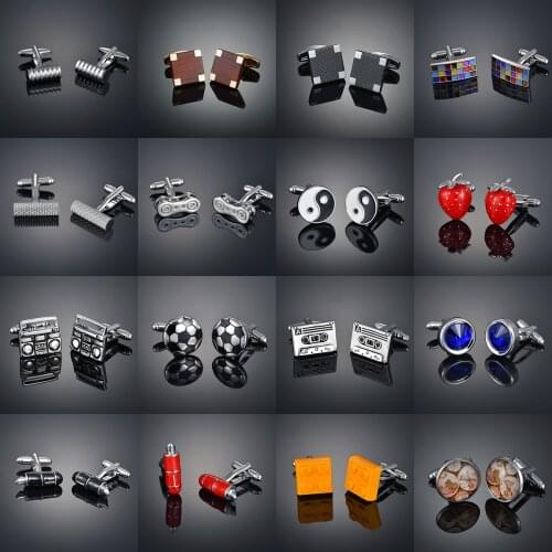 Light luxury shirt Cufflinks mens shirt cuffs nail French round button custom wedding dress bridegroom suit sleeve