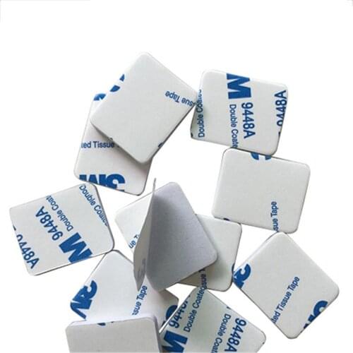 20pcs Round Square Eva Foam Rubber Waterproof Strong Seamless Double-sided Foam Sticky Note CarSticker Exterior Accessories