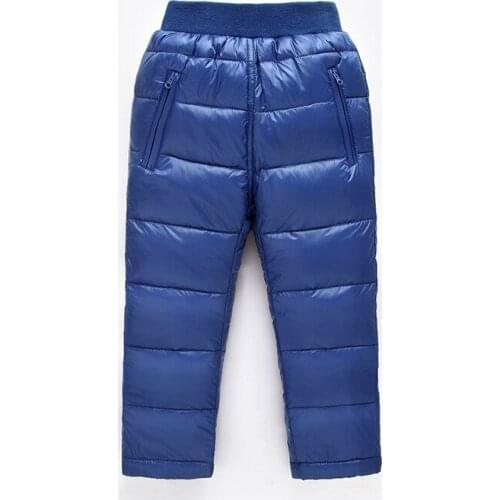 2017 winter new fashion baby boys girls pants warm kids down trousers girls leggings children clothes 18M-10T