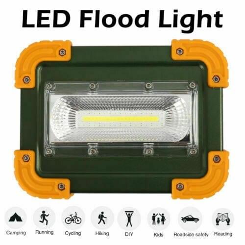 30W Camper Caravan 2000LM LED Work Light USB Rechargeable Flashlight Traveling Camping Repairing Hiking Spotlight Outdoor Lamp