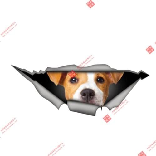 3D Animal 13 x 4.8 Cute Dog Sticker 3D Pet Graphic Vinyl Decal Car Motorcycle Laptop Vinyl Animal Car Stickers