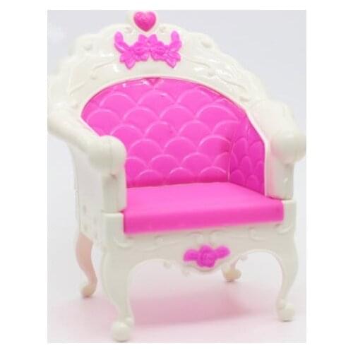Doll Accessories Sofa Armchair Furniture Chair For Barbie Dollhouse Plastic Fashion Style Chair Princess Doll Best Gift Toys
