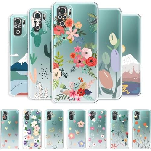 For Xiaomi Redmi Note 10 Case Transparent Soft Cover For Redmi Note 10 Clear Shockproof Case For Redmi Note 10 4G 5G Phone Coque