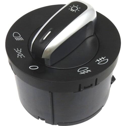 Chrome European Headlight Switch For VW Golf Mk5 Mk6 Sharan Jetta Sharan Passat B6 B7 Touran Tiguan SEAT ALHAMBRA 5ND941431A