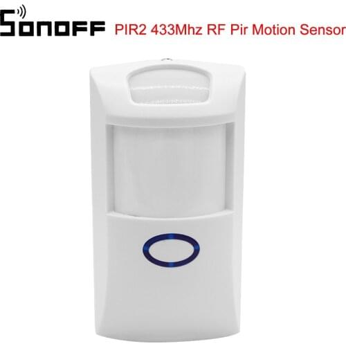 Sonoff Pir2 Rf Pir Motion Sensor Detector 433Mhz Wifi Wireless Remote Alarm Security System Anti-Theft Sensor