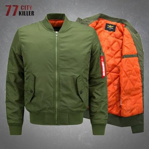 Tactical Pilot Jacket Men Military MA-1 Flight Bomber Jackets Male Casual Solid Zipper Baseball Clothing Coats Mens Big Size 8XL
