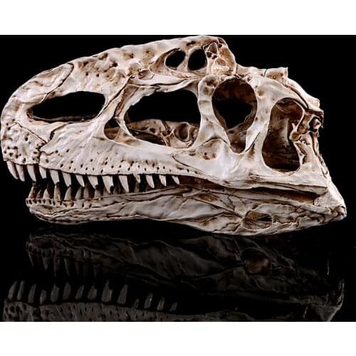 Monolophosaurus skull resin craft dinosaur skull Halloween decoration home ornaments animal studies teaching aids free shipping