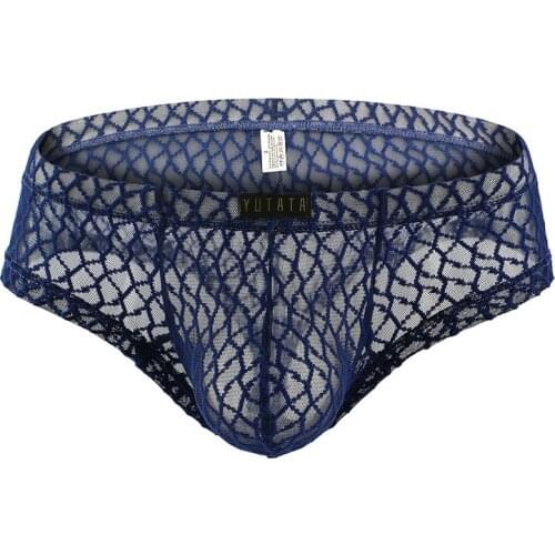 Men Boxers Super Soft and Comfortable Underwear Mesh Sheer Transparent Low Rise Mens Boxer Shorts Sexy Exotic Underwear