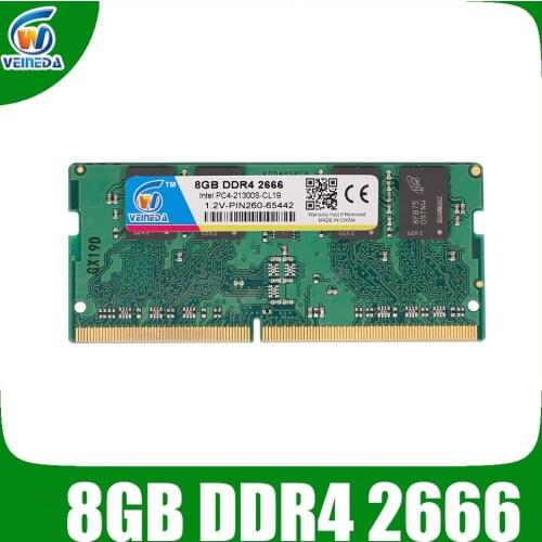 Ddr4 ram 8gb 2400 laptop Memory 4gb 213 2666MHZ PC4-17000 Laptop SO-DIMM Memory RAM 1.2V 260PIN