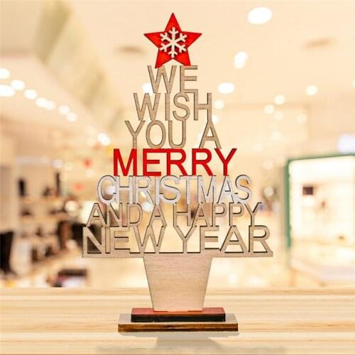 Xmas Noel Merry Christmas Wooden Pendant Ornaments Christmas Tree Decorations for Home Noel Navidad Decor New Year 2022 Gifts