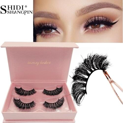 SHIDISHANGPIN 3d eyelashes mink lashes mink natural long cilios hand made false eyelashes natural fluffy fake lashes luxury #802