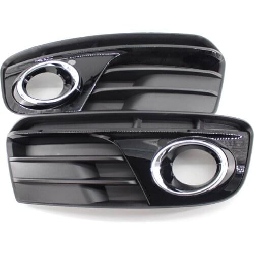 Honeycomb Mesh Fog Light For Audi Q5 2013-2016 Open Vent Grill Intake Cover Grille Car Part