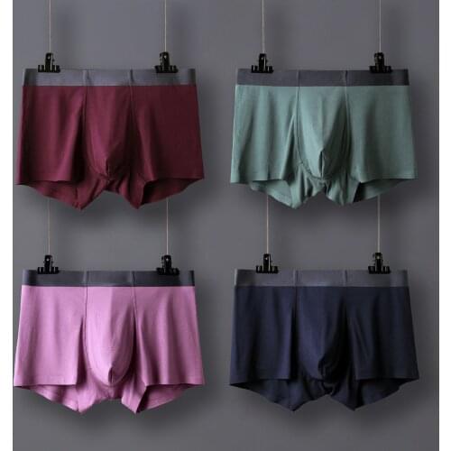 3pcs/Lot men panties shorts underwear underwear men cotton underpants male pure shorts cotton solid