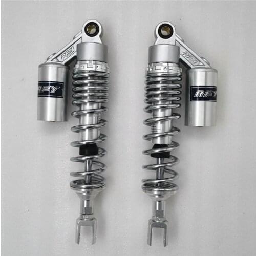 Chrome 13.5"340mm 1 pair 7mm spring universal fork motorcycle Shock Absorbers for honda cb750 cb250 ATV QUAD scooter silver