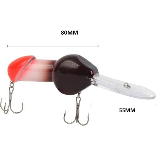 1PCS new 80mm 27g JJ gift Big Deep 2-3M Creative Minnow Crankbait Fishing Lure Hard Artificial Bait free shipping