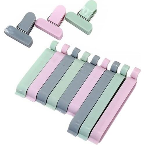 12Pcs/set Plastic Bag Sealer Snack Fresh Food Storage Bag Clips Kitchen Tool accessories Mini Vacuum Sealing Clamp Food Clip