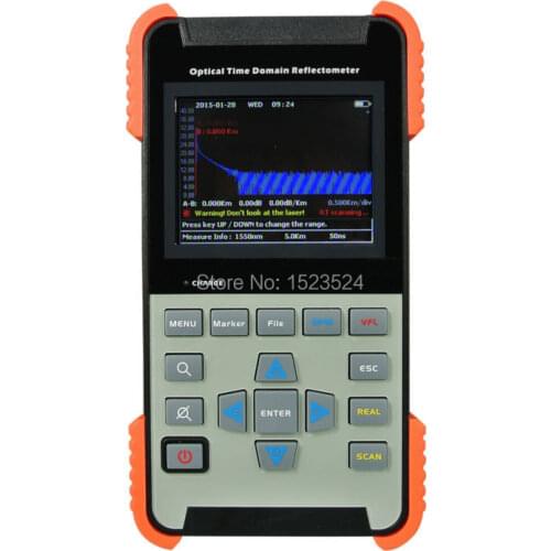 AOR-500A Singlemode 1310/1550nm 28/26dB 90KM Optical Time Domain Reflectometer Fiber Optic OTDR