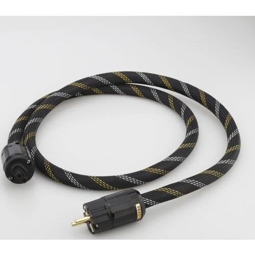 Audiocrast P101 HiFi Audio AC Power Cable, US / Schuko Power Cord, HiFi Audiophile Power Cord C7 IEC Female Figure 8 Power cord