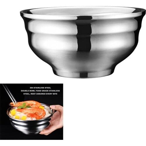 Stainless Steel Bowl Creative Ramen Rice Soup Bowl Instant Noodle Bowl Insulation Anti scalding kitchen accessories