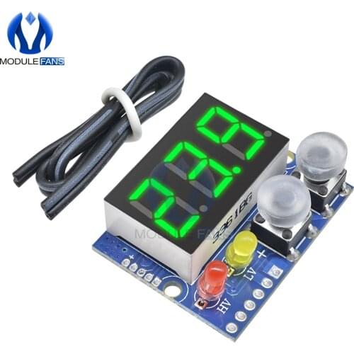 DC 0-99.9V Red LED Panel Digital Voltmeter With Alarm Indicator Voltage Display Meter Module Board Diy Electronic