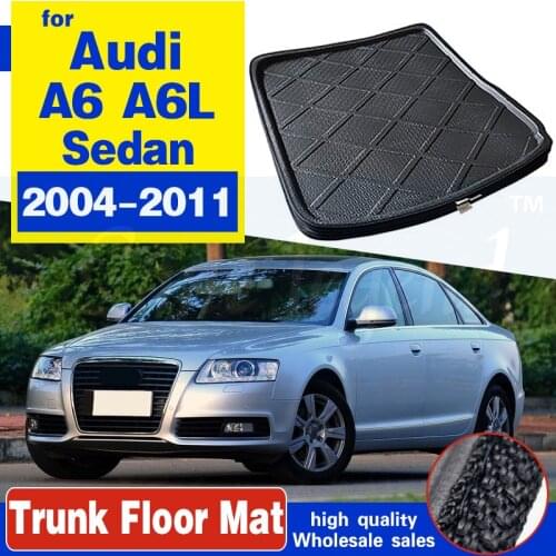 For Audi A6/A6L 2004-2011 Rear Trunk Tray Boot Mat Cargo Liner Floor Pad Carpet 2005 2006 2007 2008 2009 2010