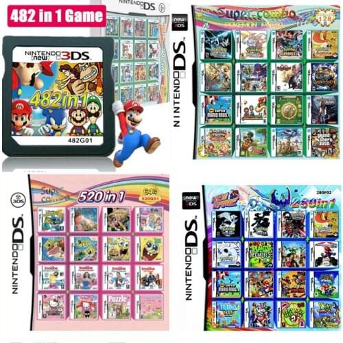 DRAGON BALLZ for Nintendo Mario Album Video Game Card 482 In 1 502 In 1 Cartridge NDS NDSL 2DS 3DS 3DSLL NDSI Console Card Toys