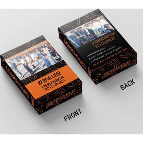 K-POP Bangtan Boys PERMISSION TO DANCE New Album Round Lomo Card Poster PhotoCard Cards Wall Banner Fans Collection V SUGA JIMIN