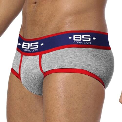 Hot Men Underwear Pure Cotton Men Briefs Color Sexy Trunks Briefs Men Underwear Cuecas Gay Underwear Shorts Briefs